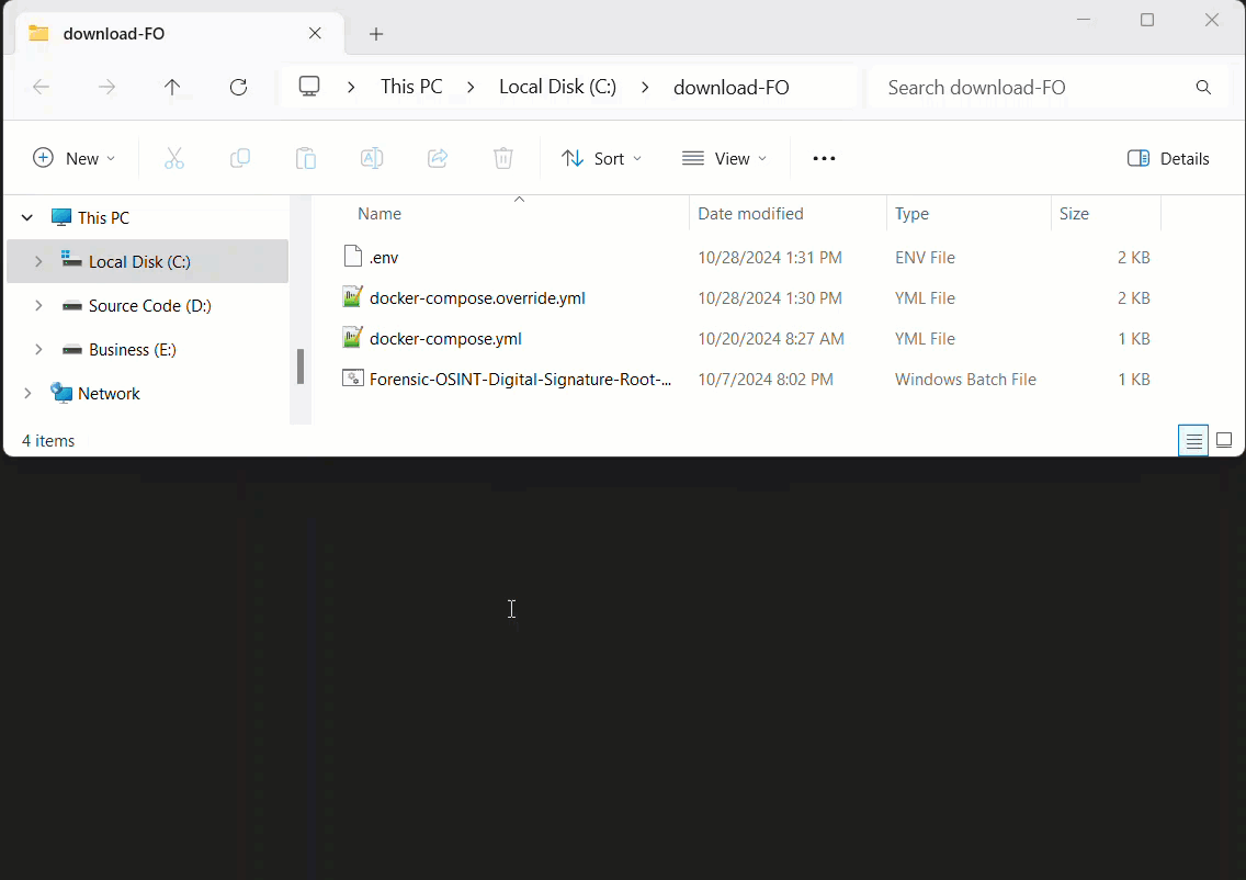 Open Terminal or PowerShell