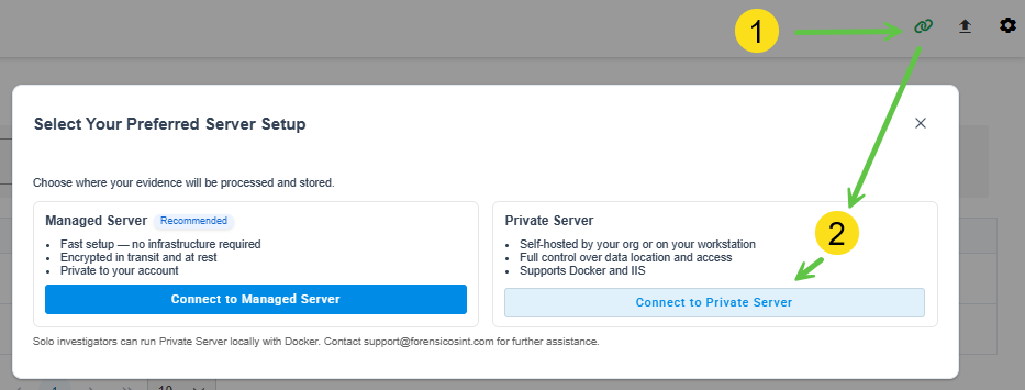 Click to view larger image On-Prem Single Tenant Setup Step 1
