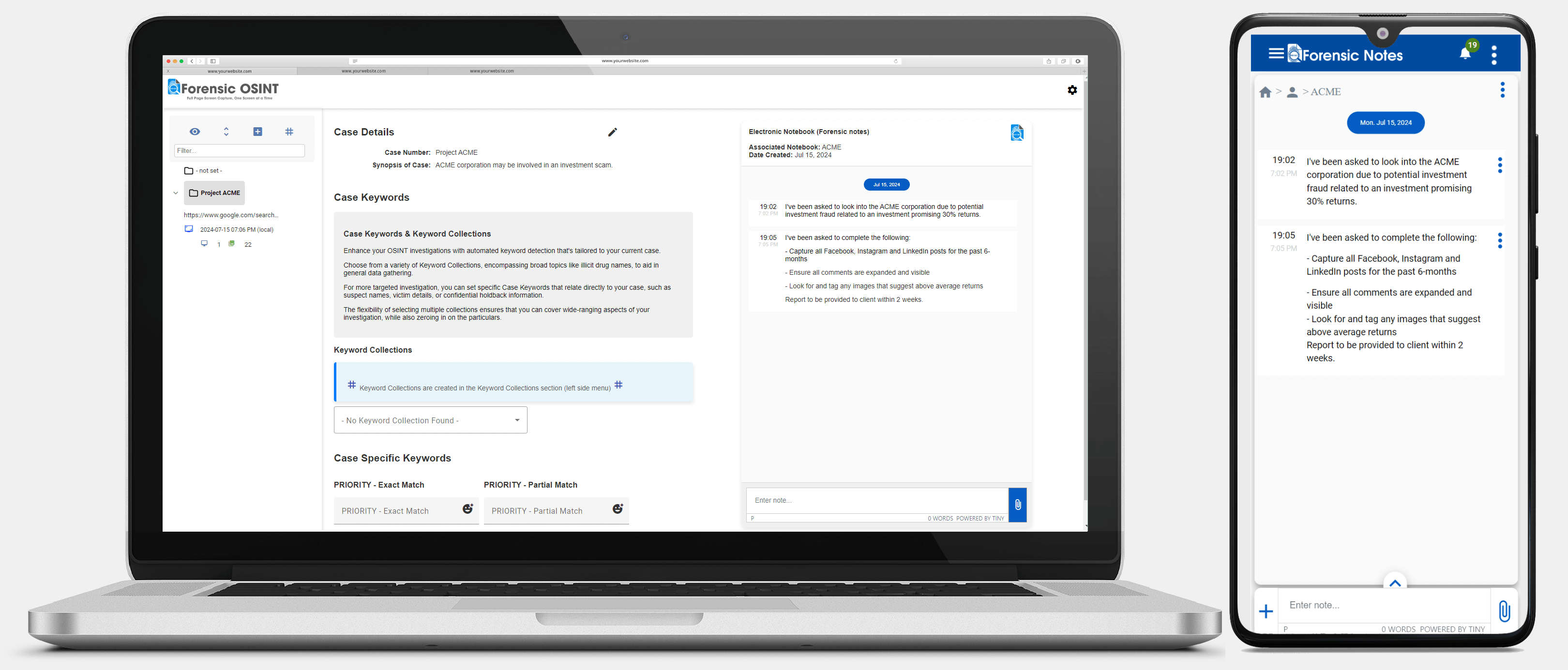 Forensic Notes integration with Forensic OSINT CMS